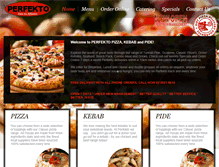 Tablet Screenshot of perfektopizza.com.au